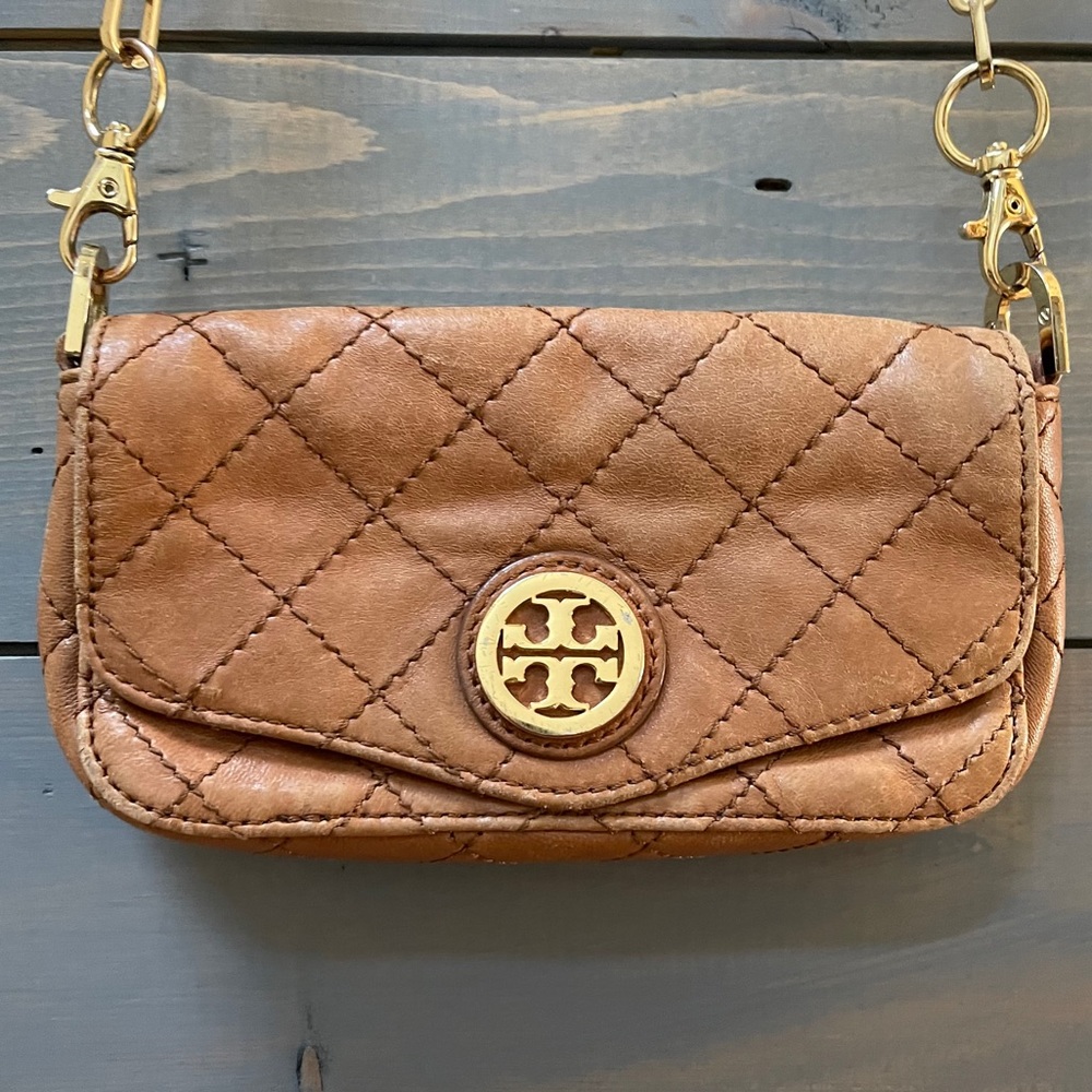 Authentic Tory Burch crossbody shoulder bag clutch